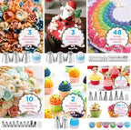 Cake Decorating Kit, 672 Pcs Cake Decorating Supplies With Cake Carrier Holder Springform Pan Sets 3-Layer Toolbox Organizer Icing Piping Nozzles Cake Rotating Turntabl Baking Supplies Set Tools