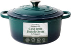 Larder & Vine Enameled Cast Iron 5.7qt Dutch Oven Pot with Lid | Bread Baking | Compatible on All Cooktops & Oven Safe to 500° F | Great for Sourdough Bread | Bondi