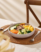 famiware Milkyway 33 oz Bowl Set, Pasta Bowls Set of 6, Salad Bowls Perfect for Your Friend for Housewarming, Thanksgiving, Christmas, Light Gray