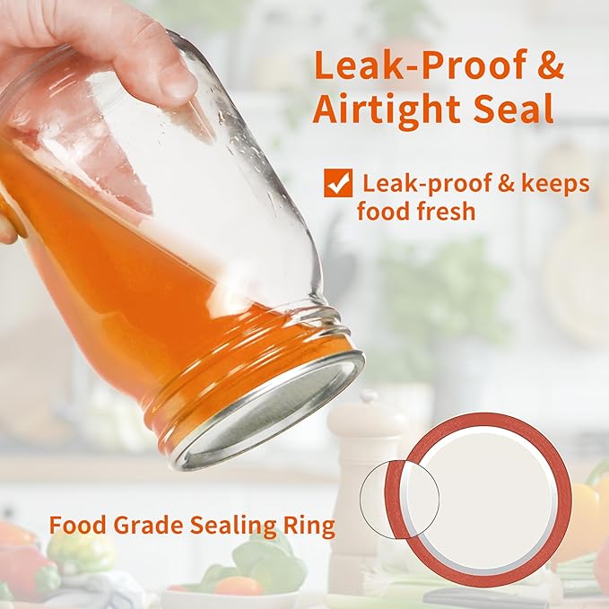 Aliggbent 130 Pcs Regular Mouth Canning Lids 70MM Airtight Split-Type Lids for Mason Jars Regular Mouth, Leakproof Bulk Canning Jar Lids for Food, Jam, Fruits & DIY Decor