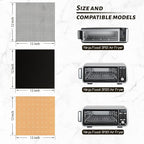 WMKGG 12 inch Square Air Fryer Liners Set, 3 Pack Non-stick Reusable Toaster Oven Mat Compatible with Ninja Foodi Flip SP101/SP201/SP301/SP351, Cuisinart Toaster Oven, Microwave