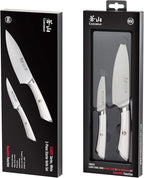 Cangshan ELBERT Series German Steel Forged Starter Knife Sets (White, 2-Piece)