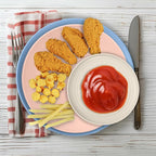 Wheat Straw Dinnerware Sets 40PCS, Unbreakable Plates and Bowls Sets Service for 8, Microwave and Dishwasher Safe Dish Set, Dinning Plates/Cereal Bowls/Drinking Cups for Kitchen,Camping-Nordic