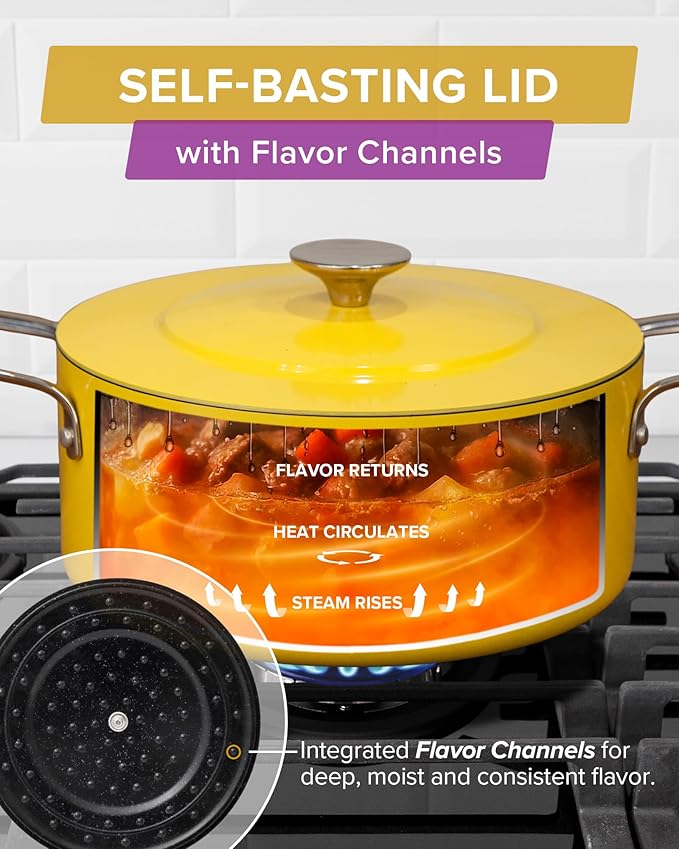 Nuwave Lux 13-Piece Premium Cookware Collection, Healthy G10 Duralon Blue Ceramic Nonstick, Ultra Durable, PFAS-Free, Lightweight & Works on All Cooktops