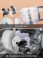 FOHERE Food Processor, 12 Cup, 2-in-1 Feed Chute Vegetable Chopper & Meat Grinder for Mincing, Dicing, Shredding, Puree & Kneading Dough, Stainless Steel