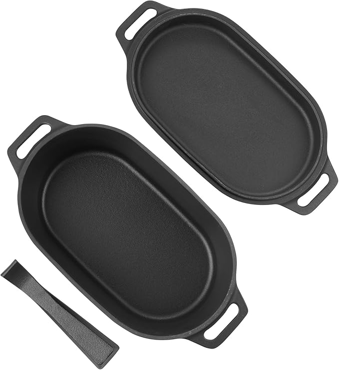 VEVOR Enameled Cast Iron Dutch Oven, 3.5 Quart Pot with Lid and Dual Handles, Heavy-Duty Durable Cookware Pan, Oven Induction Compatible up to 500℉, for Braising, Stews, Roasting, Bread Baking, Black