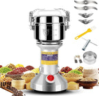 Grain Flour Mill Grinder Electric,550g Food Spice Powder Wheat Maker Stainless Steel Rice Bread for Kitchen Home Commercial Pepper Coffee Corn Nut Dry