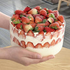 104oz Large Glass Trifle Bowl, Modern Design Clear Glass Round Dessert Centerpiece Serving Bowl for Laying Ice Cream Cakes, Salad, Fruit, Microwave & Dishwasher Safe