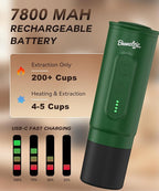 H02 PRO Portable Espresso Maker, Compatible with NS Capsule & Ground Coffee, Christmas Gift Coffee Maker, 20 Bar Self-heating Small Electric Travel Espresso Machine for Camping, Hiking