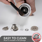 TIMEMORE Chestnut C2S Manual Coffee Grinder Capacity 25g with CNC Stainless Steel Conical Burr, Internal Adjustable Setting, Double Bearing Positioning, Hand Grinder (White)