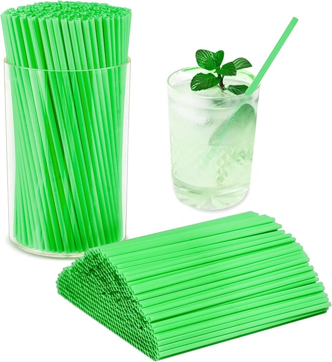500 Pcs Neon Green Coffee Stir Sticks Set Jade Green Stir Stick Holder Acrylic Coffee Stirrers Holder Cocktail Straws Drink Stirrers for Coffee Bar Tea Party Supplies Restaurant Decor