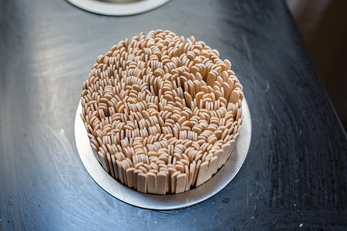 500Pcs Wooden Coffee Stir Sticks,Disposable Coffee Stirrers,5.5 Inches Biodegradable Compostable Eco-Friendly Wooden Stir Sticks,Round-End Birchwood Drink Beverage Stirrers