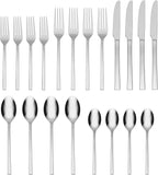 Oneida B1016020Al21 Allay 20 Piece Everyday Flatware Set, Service For 4