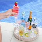 BELLAFORTE - Shatterproof Tritan Plastic Champagne Flute Clear, 6oz, set of 4 Myrtle Beach Dishwasher Safe Plastic Champagne Glasses - Glassware for indoor and Outdoor Use, BPA Free