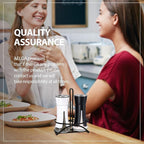 Aelga Farmhouse Salt and Pepper Shakers with Holder, Salt Shaker for the Kitchen with Adjustable Pour Holes for Himalayan, Kosher, and Sea Salts