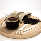 Coffee Stirrers 500pcs Individually Wrapped Coffee Stirrers Wood - 7 Inch Disposable Wooden Stir Sticks for Coffee, Cocktail and Hot Drinks