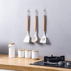 30 Small Hooks+40 Removable Strips, Clear Wire Utility Hooks with Adhesive Strips Damage-Free, No Tools Wall Hooks for Hanging Heavy Duty, Value Pack