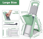 Upgraded Version All-in-1 Mandoline Slicer for Kitchen & Adjustable Mandolin, Vegetable Chopper, Detachable Blade, Cut Slicing, Strips, Shredding, Dicing, Chop, Kitchen Veggie Chopper