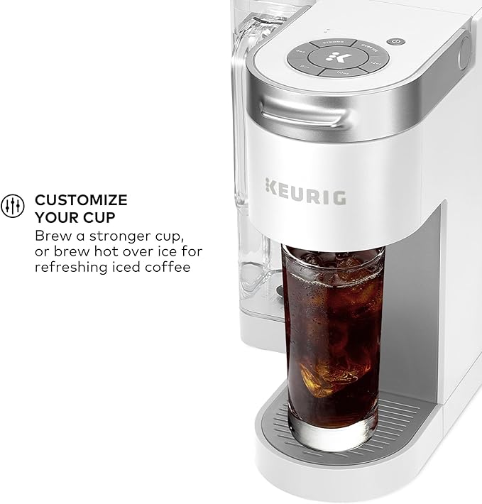 Keurig K-Supreme Single Serve K-Cup Pod Coffee Maker, MultiStream Technology, 4 Brew Sizes, 66oz Dual-Position Removable Reservoir, White