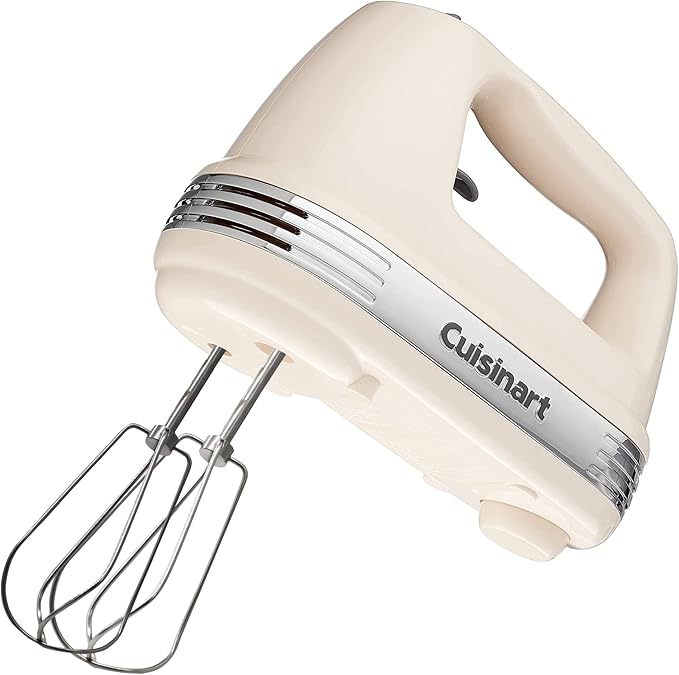 Cuisinart HM-90SCRM Power Advantage Plus 9-Speed Handheld Mixer with Storage Case, Cream