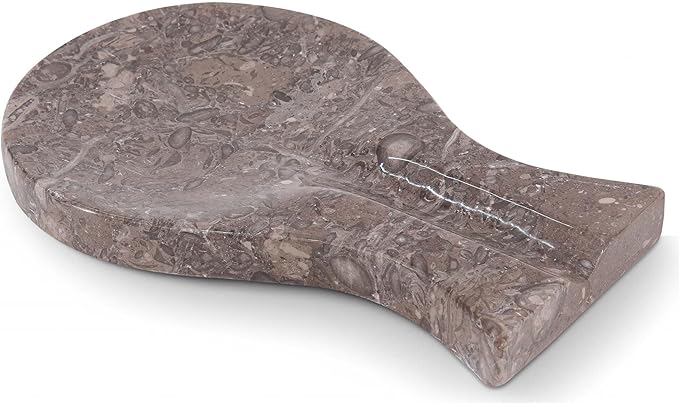 Radicaln Marble Spoon Rest 8'' inches Oceanic Handmade Non-Slip Kitchen Utensil Holder - Kitchen Utensil Holder for Countertop, Dining table, Coffee Table and stove top