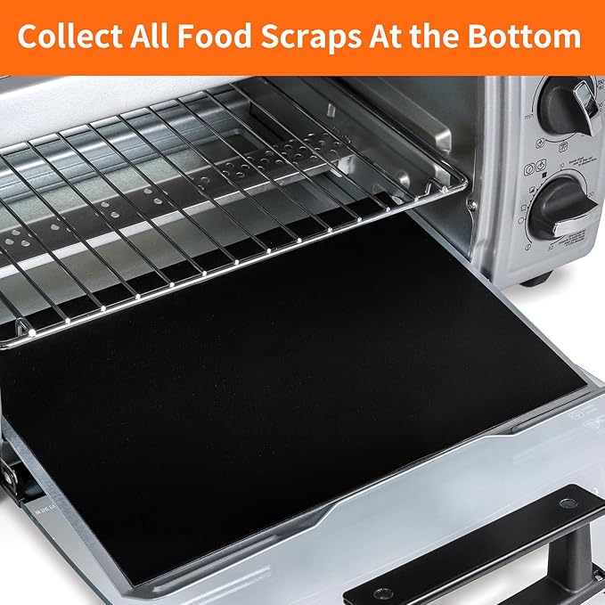 3 Pack Oven Liners for Bottom of Electric Gas Oven, Non-Stick Air Fryer Liners Reusable Teflon Baking Sheets Compatible with Instant Pot 10 Qt Air Fryer Accessories Baking Mat