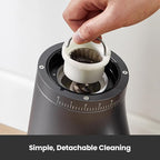 Electric Conical Burr Coffee Grinder, Coffee Bean Grinder with Smart 60S Timer, 60 Precise Adjustable Grind Settings for Espresso, 2-12 Cup, Easy to Clean, Durable & Quiet, G9010B Grey