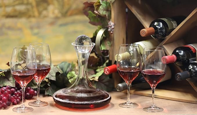 Ravenscroft Crystal Set of 24 Elegant European-Made, Lead-Free Crystalline Red Wine Glasses, 21 Fl. Oz., Dishwasher-Safe, A Favorite of Michelin Guide Restaurants and Wineries