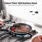 600ºF Heat Resistant Kitchen Tongs: U-Taste 12 inch Large Silicone Cooking Tong with Sturdy Non Stick Rubber Tips & Silicon Coated 18/8 Stainless Steel Handle & Smooth Locking for Serving Grill(Black)