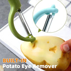 Trez Treamer 6-Pack Vegetable Peeler for Kitchen，Y Peeler Stainless Steel Potato Peeler Set for Apple Veggie Carrot Fruit Zucchini Cucumber Safe Peelers Bulk with Non-Slip Handle (P)