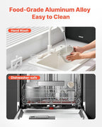 VEVOR Automatic Ice Cream Maker with Built-in Compressor, 1.5 Quart No Pre-freezing Gelato Maker, Electric Sorbet-Maker, 3 Modes Compressor Ice Cream Machine for Home Kitchen