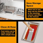 Chafing Dishes for Buffet 4 Pack, 9Qt Chafing Dish Buffet Set with Different Food Pans Combo, Food Warmers for Parties Buffet, Events & Weddings, Silver