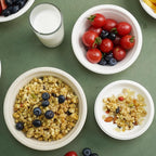 200 Count 8 oz Paper Bowls, Disposable Compostable Bowls, Heavy Duty Biodegradable Sugarcane Bagasse Bowl for Snacks, Fruits, Desserts, Natural