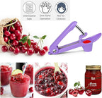 Cherry Pitter Tool,Cherry Pitter Cherries Stone Remover Tool for Making Cherry Jam,Cherry & Olive Pitter with Space-Saving Lock Design