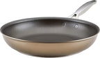 Anolon Ascend Hard Anodized Nonstick Frying Pan/Skillet - Good for All Stovetops (Gas, Glass Top, Electric & Induction), Dishwasher & Oven Safe with Stainless Steel Handle, 12 Inch - Bronze