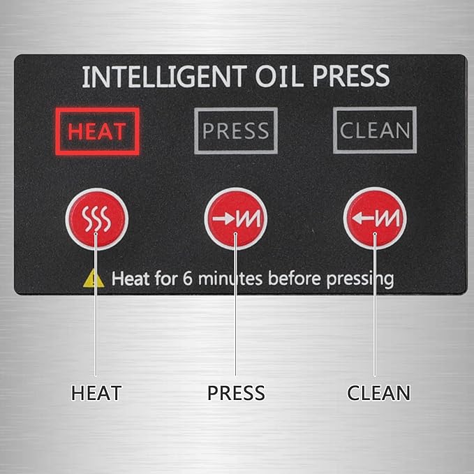 1500W Oil Press Machine with Double Oil Outlets, Automatic Commercial Oil Expeller Extractor Stainless Steel Oil Presser Pressing Mill Maker Machine for Commercial Domestic Use, 110V Silver