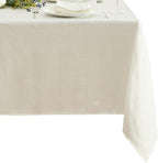 Elrene Home Fashions Villeroy & Boch Bristow Solid Texture Tablecloth - Premium Table Cover for Everyday Dining, Parties, and Special Occasions, White, 60"x120" Rectangle