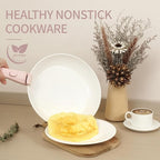 23pcs Ceramic Pots and Pans Set, Nonstick Detachable Handle Cookware, Induction Kitchen Cooking Set with Removable Handle,include Frying Pans & Saucepans Oven Safe(Pink)