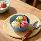 Small Wheat Straw Bowls Sets of 6,Dishwasher Safe and Microwave Safe Snack Bowls 10oz,Alternative Handy Plastic Bowls Reusable for Snack and Ice Cream. Blue