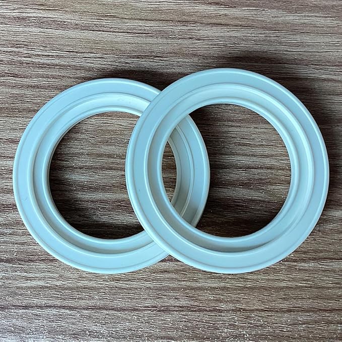 2 PCS Silicone 58 mm Group Head Seal Gasket for Breville Espresso Machine BES920XL BES900XL BES980XL BES990, Steam Ring Replacement for Sage,White