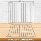 GWY Air Fryer Wire Rack for Cuisinart TOA-60 65 70 Air Fryer Convection Toaster Oven, Air Fryer Stainless Steel Basket Tray Accessories Replacement Parts, Dishwasher Safes