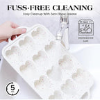 2 Pcs Heart Shaped Muffin Pan with Metal Reinforced Frame 12 Cup Nonstick Silicone Heart Cake Mold for Baking 2.5 Inch Cupcake Tray (Cream)