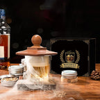 Whiskey Smoker Kit with Torch – 12 Natural Wood Chips, Ice Ball Molds, Cocktail Drink Smoker Infuser Set, Old Fashioned Smoker for Whiskey, Bourbon Gift for Men, Husband, Dad, Him