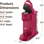 Keurig K-Express Single Serve Coffee Maker – Strong Brew Option, 42oz Reservoir, Sleek Design for Holiday Hosting & Gifting, Holiday Berry