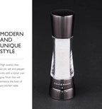 Cole & Mason Derwent Salt and Pepper Grinder Set - Refillable Salt & Pepper Grinder Set with Gourmet Precision Mechanisms - Kitchen Accessories for Cooking - Gift Set, Iron Grey