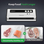 FRESKO Vacuum Sealer Machine with Automatic Bag Detection, Mason Jar Vacuum Accessory Set, Double Heat Seal, Easy to Use, Starter Kits