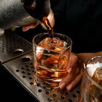 Samuelworld Premium Ice Tray Combo (16 Ice Cubes/6 Ice Ball), Large Ice Sphere Maker & New Upgraded Ice Cube Trays, Food Grade, Spill-Free Integrated Funnels, Whiskey Bourbon Cocktails, Black