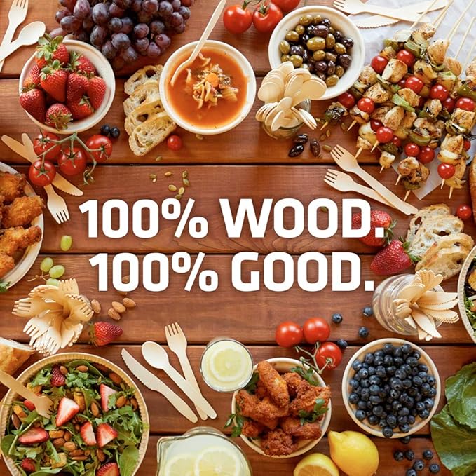 5.5 Inch Wooden Coffee Stirrers, 1000 Count, Disposable & Compostable Wood Coffee Stick Stirrers | Eco-Friendly, Sustainable, Organic, Biodegradable, Vegan-Friendly Coffee Station Supplies