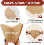 Disposable Coffee Filters #4 100 Pcs, Unbleached Cone Coffee Filters for Ninja Coffee Maker and Cuisinart Coffee Maker, 8-12 Cup