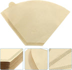 200 Count Cone Coffee Filter, #4 Natural Unbleached Cone Coffee Filter Paper fit for Drip Coffee Dripper Coffee Maker (8-12 Cup)